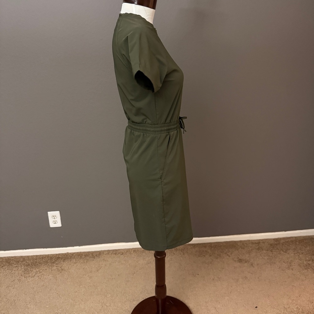 The North Face Olive Green Never stop wearing dress Sz S Petite Fall Casual - Picture 4 of 7